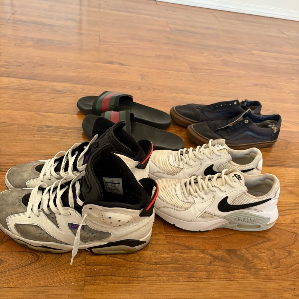 Air Jordan 6 Retro Nike Air Max Gucci Vans men’s shoe bundle